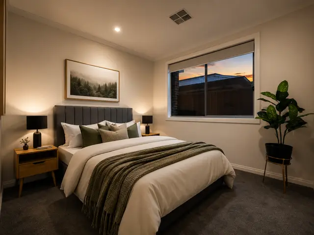 Styled Luxe Managements bedroom prepared for an Adelaide short-stay stay